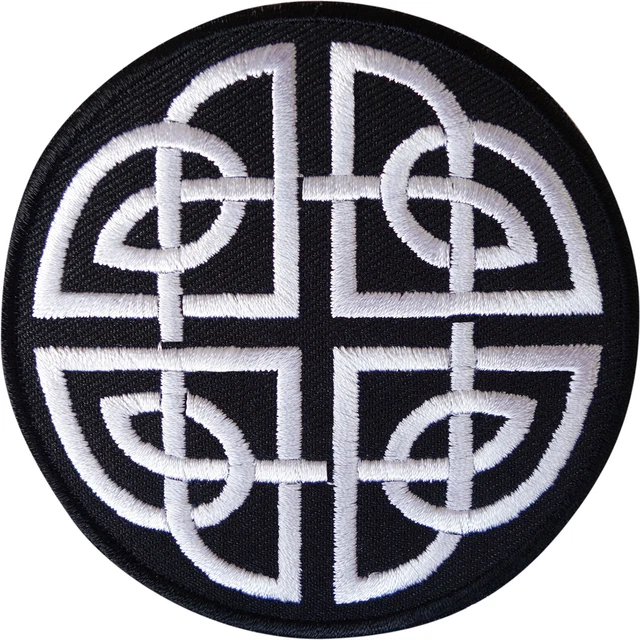 Knot celtic ornament machine embroidered patch #5