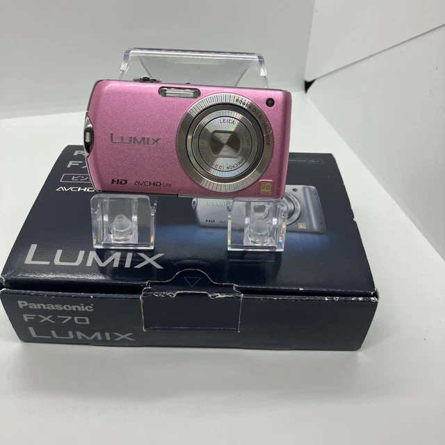 PANASONIC DMC-FX70 PINK Compact Digital Camera Used Tested