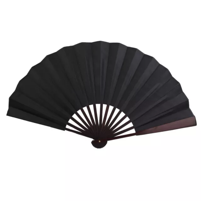 Practical Handheld Fan Blank Folding Fan Folding Silk Fan Men Summer Outdoor