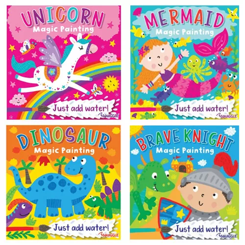 Kinder Magic Farbe Mit Wasser Bücher, Einhorn & Dinosaurier Malbuch
