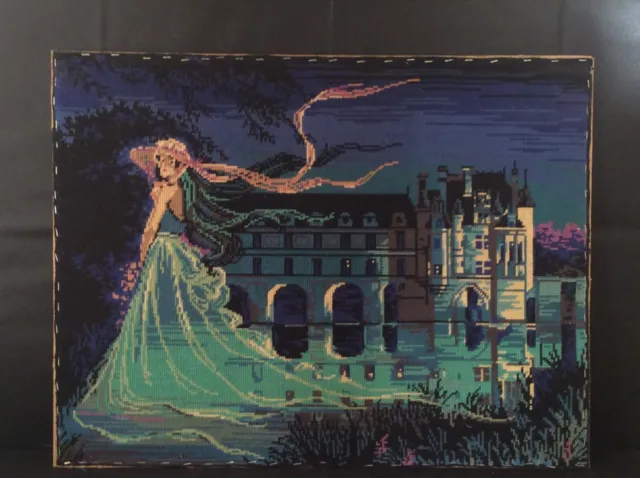 TRES RARE vintage canevas tapisserie création Margot Paris La Rêverie