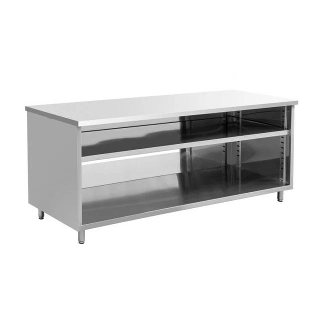 Kratos 32L-054 16-Gauge Enclosed Worktable, 96"Wx96"D, No Backsplash