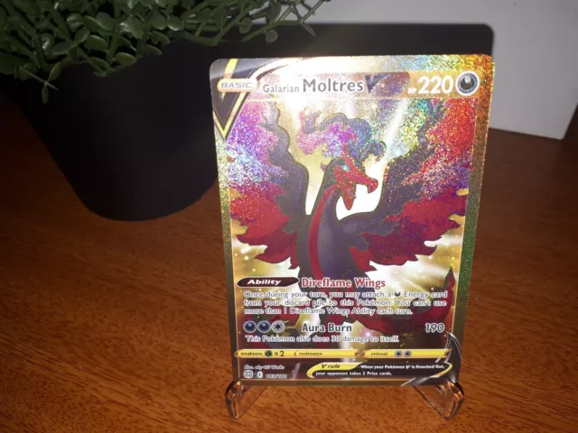 Galarian Moltres V Pokemon Card sI E 422/414 JAPANESE
