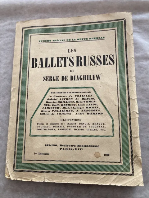 Les ballets russes de Serge Diaghilew, Décembre 1930