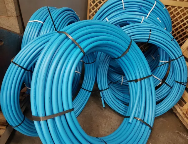 20mm MDPE Blue Alkathene Water Pipe  Cut to Length