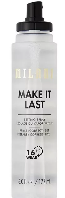 Milani Make It Last 16 Hr Hour Setting Spray Prime/Correct/Set 6 fl. oz.