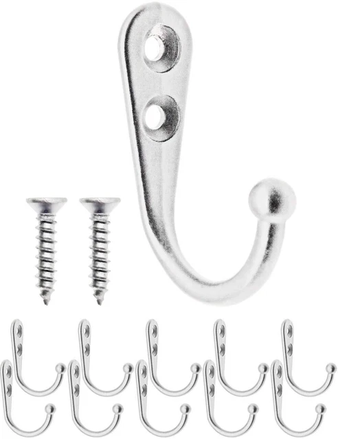 Ganci Appendiabiti Vintage Fuxxer - Set 4 Pezzi In Ferro Effetto Bronzo 75mm