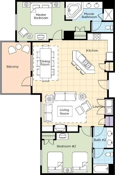 Wisconsin Dells Wilderness Wyndham Glacier Canyon 2BR PRZ sleeps 6 May 27-29 2