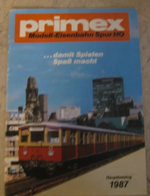 Märklin/Primex Katalog von 1987 mit 31 Seiten, farbige Abbildungen ,ohne Eintrag