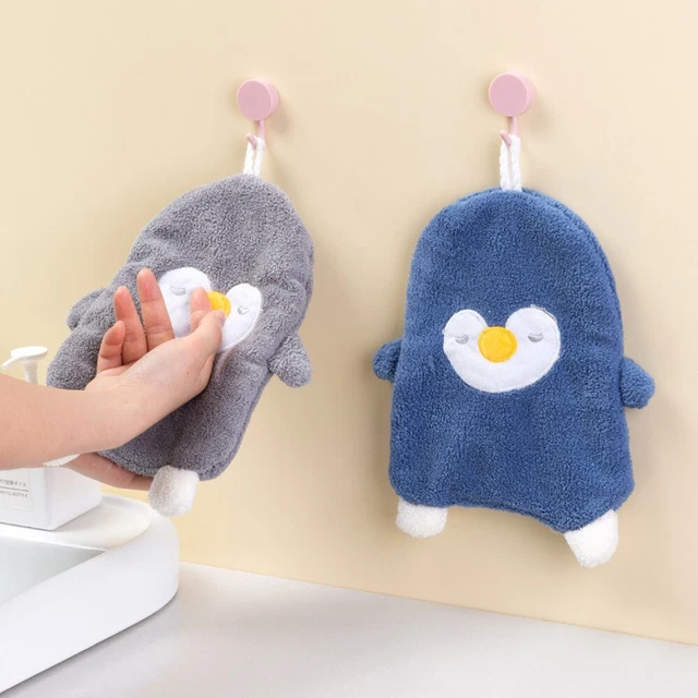 Toalla Baño Cocina Coral Vellón Colgante Secado Rápido
