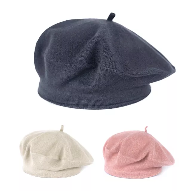 Damen Herbst Winter Baskenmütze Barette Franzosen Alpen Mütze Hut Kopfbedeckung