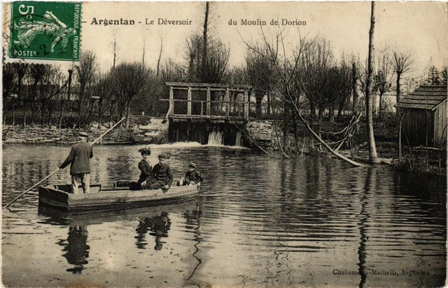 CPA Argentan - Le Deversoir du Moulin de Dorion (259067)