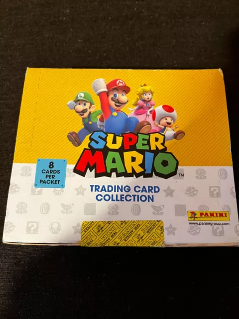 Display Box Panini 18 Pochettes Packets Trading Cards Cartes Super Mario New