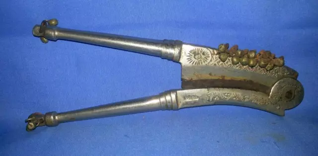 Antique 19's Collectible Old Brass Hand Engraved Indian Betel Nut Cutter Sarota