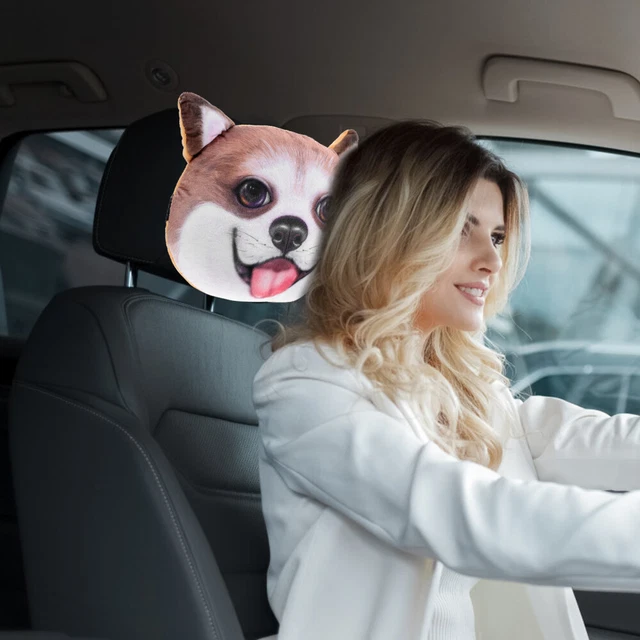 Cat Neck Pillow Small Neck Pillow Car Neck Pillow Car Seat Headrest Dog Head 7