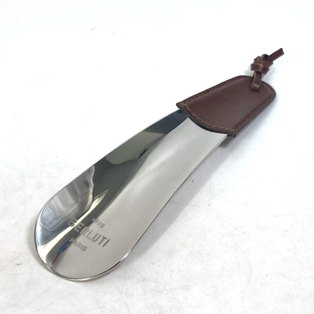 Berluti Shoes Bella logo shoehorn travel portable Shoehorn Leather / Metal
