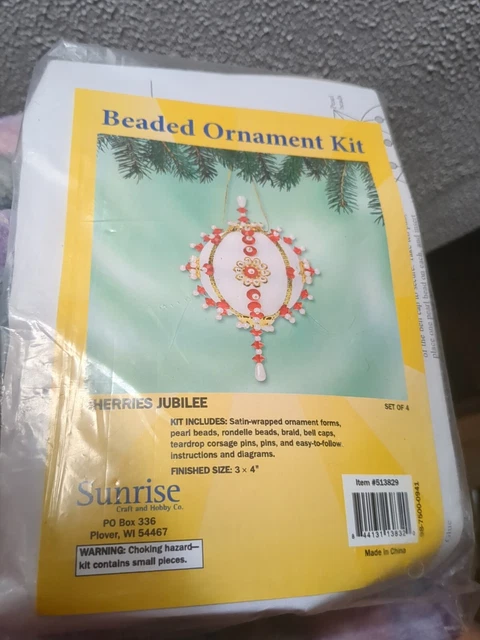 Kit de adorno con cuentas Sunrise Craft & Hobby cerezas jubileo hace 4 nuevos