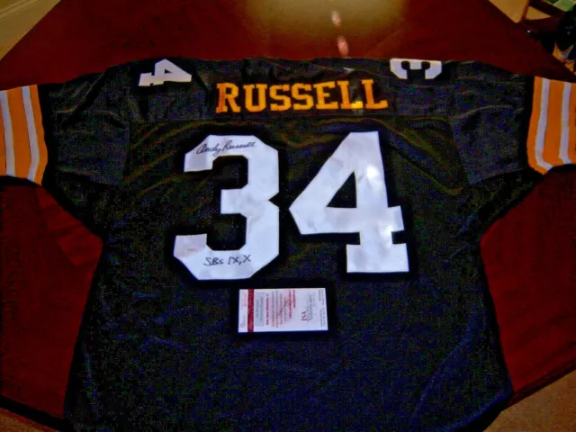 Andy Russell Pittsburgh Steelers,Sb Ix.x Jsa/Coa Signed Jersey