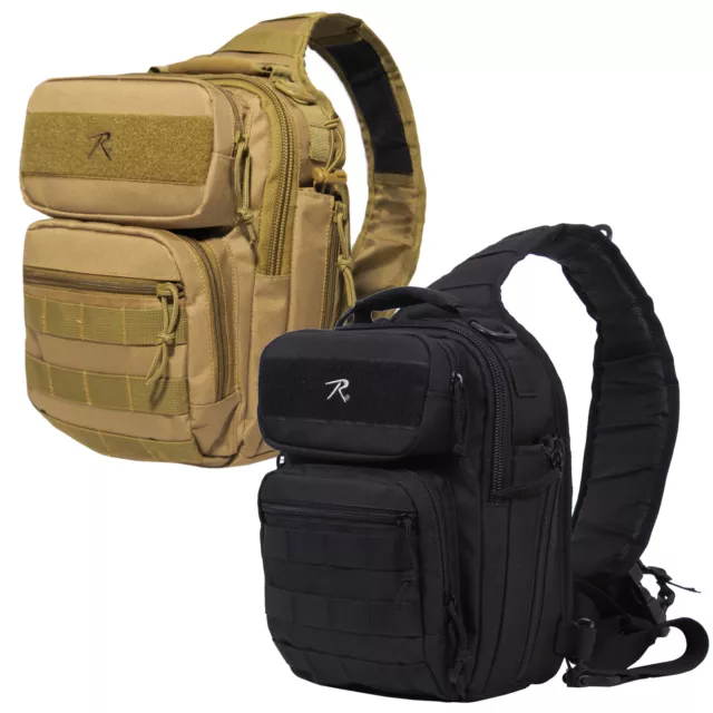 Black or Coyote Brown Compact Tactisling Shoulder Bag Travel Duffle Hiking Bag
