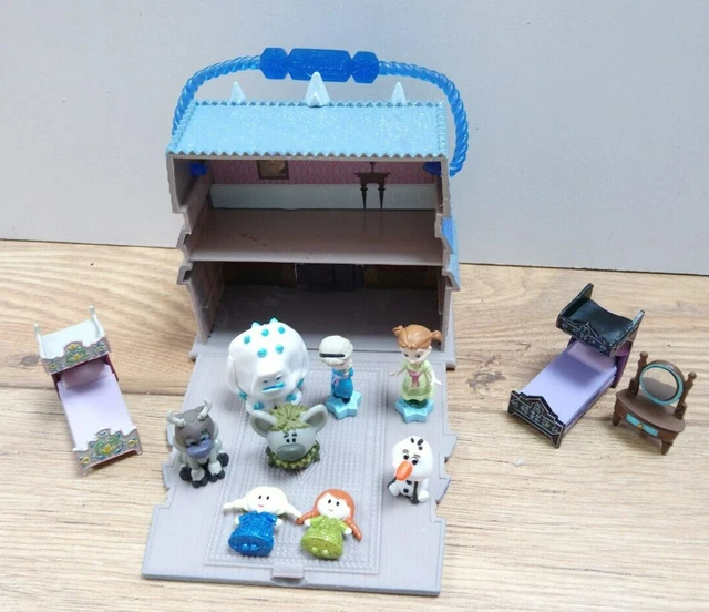 DISNEY ANIMATORS COLLECTION MINI Micro FROZEN House Elsa Anna Olaf