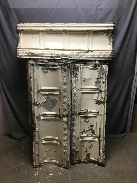 100 Foot Large  Antique Tin Ceiling Cove Trim  Decorative Architectural 1348-20B