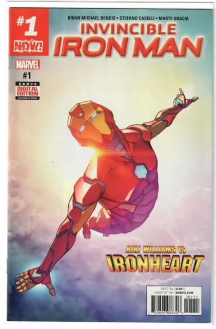 Invincible Iron Man #1 1st Print Ironheart Riri Williams Marvel Comics 2017