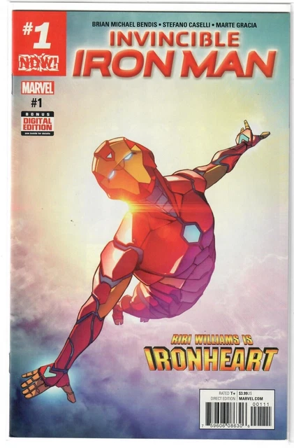 Invincible Iron Man #1 1st Print Ironheart Riri Williams Marvel Comics 2017
