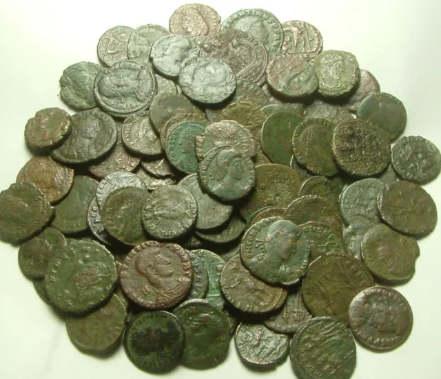 Lot genuine Ancient Roman coins Constantine/Valens/Constantius/Licinius/Claudius
