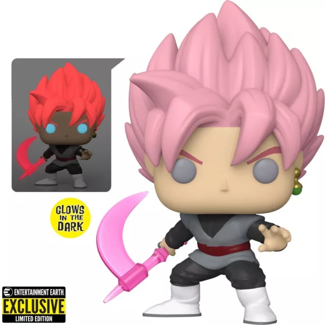 Dragon Ball Super Poster Goku Black Rose Glow Floating 12in x 18in