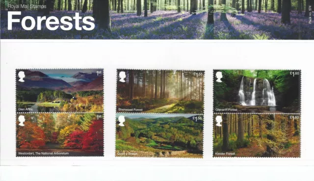 2019 Gb Qe2 Royal Mail Commemorative Stamp Presentation Pack No 574 Forests