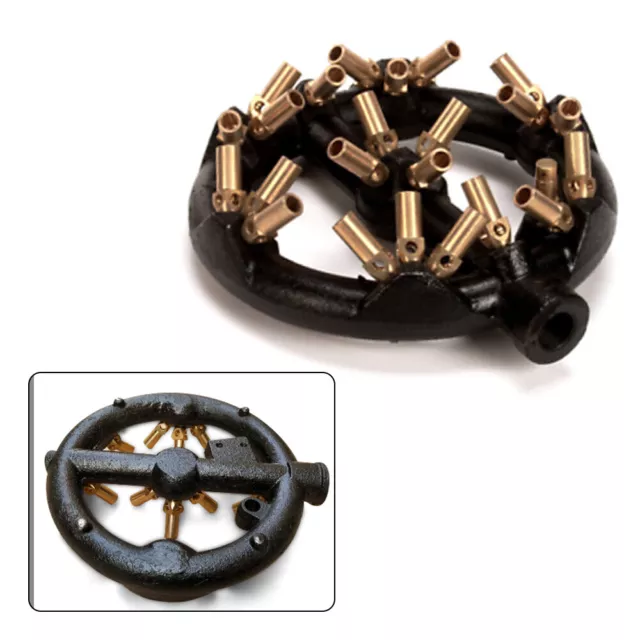 20 Head Jet Burner 20Tips Pipe natural gas Gas 220mm Outside Dia Cast Iron Brass