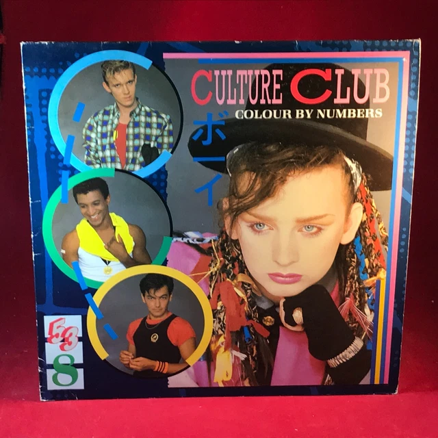CULTURE CLUB COLOUR By Numbers 1983 UK vinyl LP INSERT Karma Chameleon ...