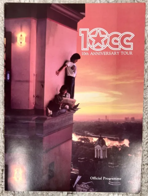 10cc Programme Vintage 10th Anniversary Tour 1982 + Ticket Stub