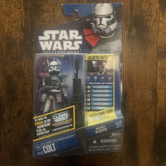 Star Wars Clone Wars Clone Commander Colt CW52 ARC Trooper New Sealed Case