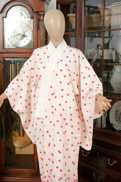 Dear Vanilla Japanese Juban Undergown Women's Kimono Genuine Vintage Mint 2
