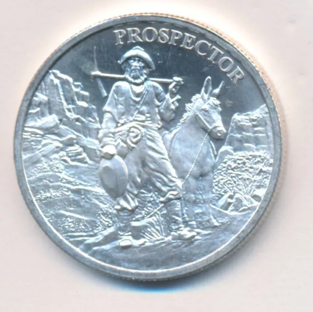 Prospector 1 One Troy Ounce .999 Silver Round