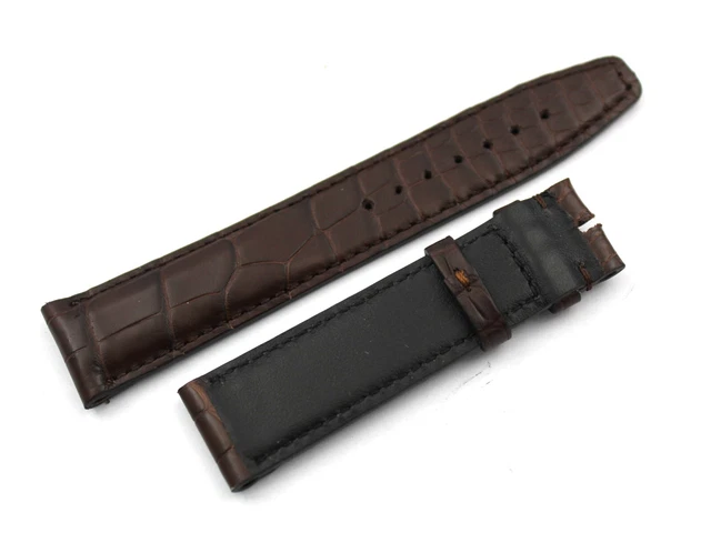 CHIMAERA Cinturino Orologio In Vera Pelle Di Vitello/coccodrillo – Larghezza 12-24 Mm, Con Fibbia A Farfalla E Attrezzi Inclusi