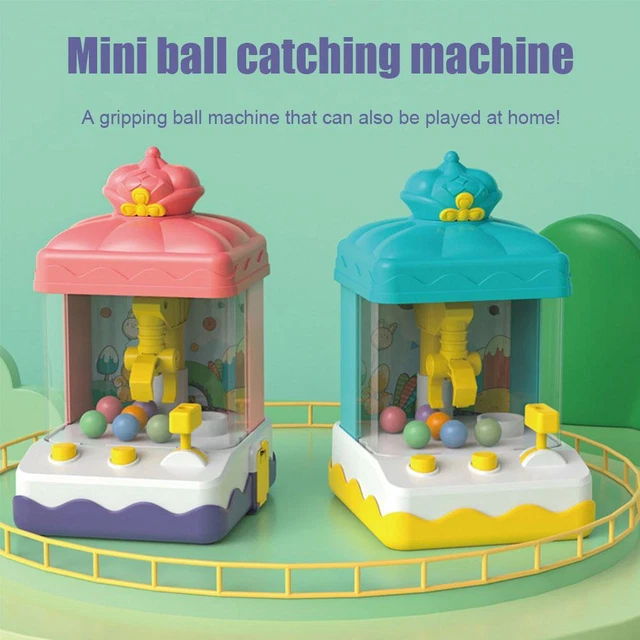 MINI TOY CLAW Machine Grab Ball Catcher Candy Doll Catch Toy I4K5 EUR 9