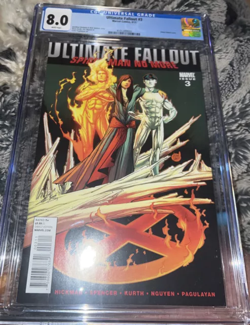 Ultimate Fallout #3 (2011) CGC 8.0 WP - Miles Morales Preview