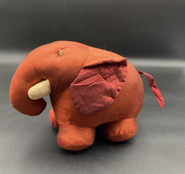 JIM THOMPSON High End Pink Silk Elephant Plush Stuffed Animal