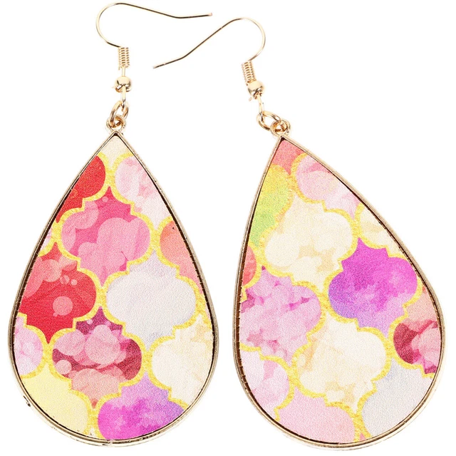 Boucles d'oreilles en larmes 1 paire Femmes Boucles d'oreilles à croche