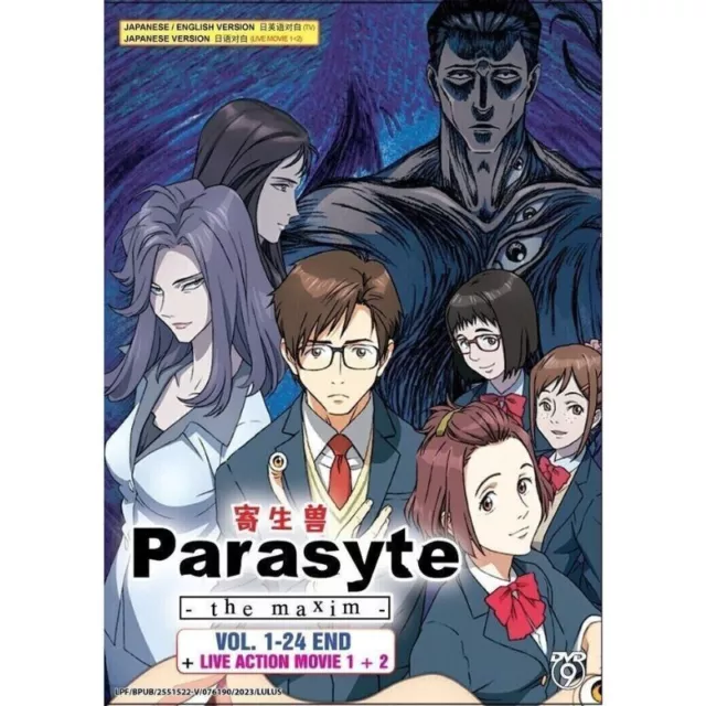 DVD anime Parasyte: The Maxim Vol. 1-24 END + 2 película de acción en vivo...