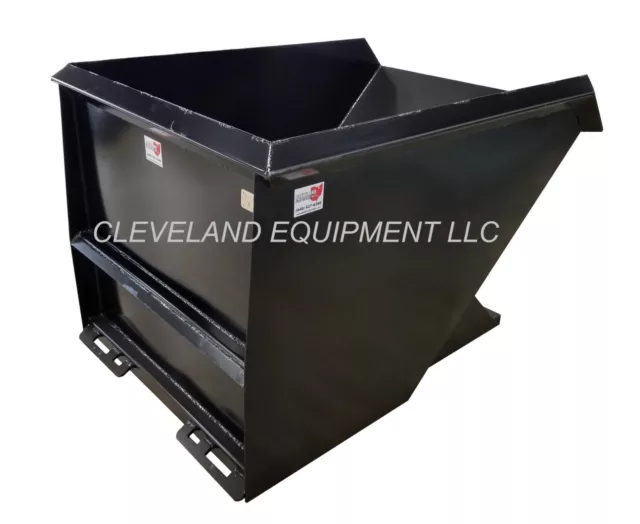 New 2 Cubic Yard Skid Steer Loader Dump Hopper / Dumpster Attachment - Bobcat