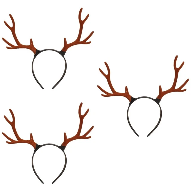 3 piezas Disfraz de Navidad Tocados Navidad Cintas para el cabello Cabeza