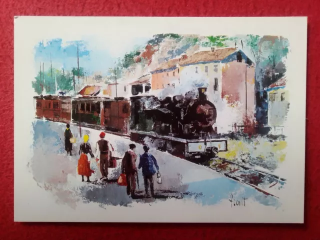 Postal Ferrocarril Tren Train De Girona Gerona A Olot 1911 1969 Rail Transport..