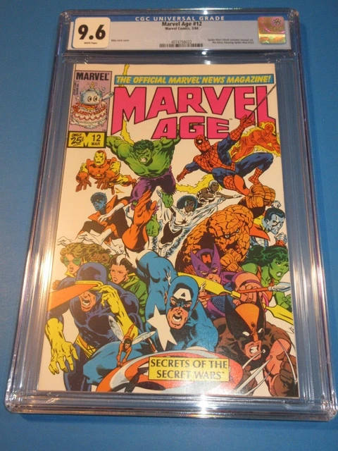 Marvel Age #12 Bronze age 1st Black Costume Key CGC 9.6 NM+ Gorgeous Gem Wow