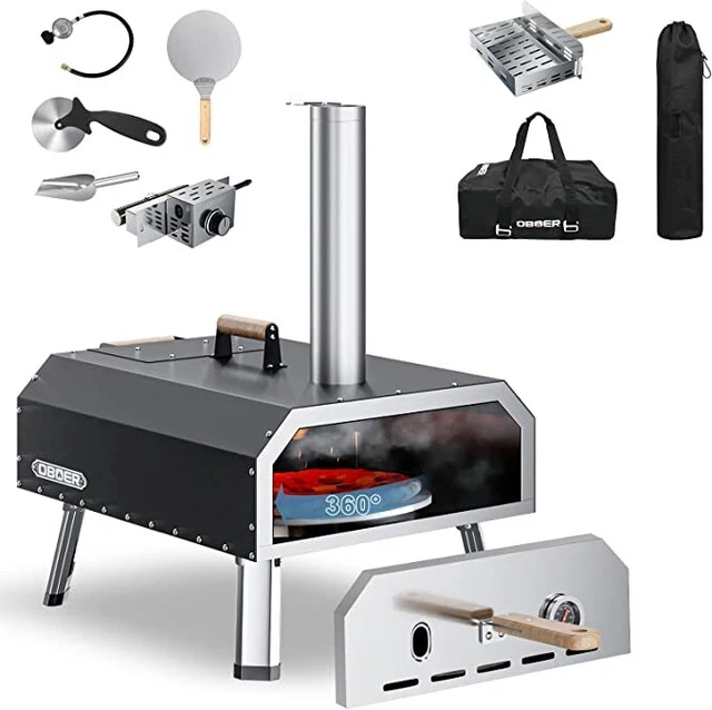 13/16IN MULTIFUEL Outdoor Pizza Oven Portable Wood Fired & Gas Manual