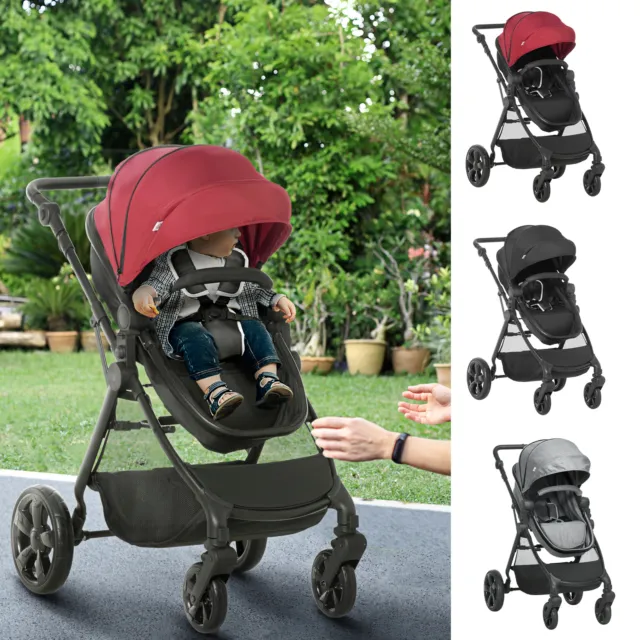 Foldable Travel Baby Stroller w/ Fully Reclining From Birth to 3 Years