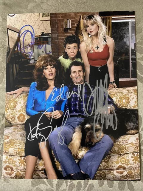 Married With Children Cast 8 X 10 Signed Photo COA