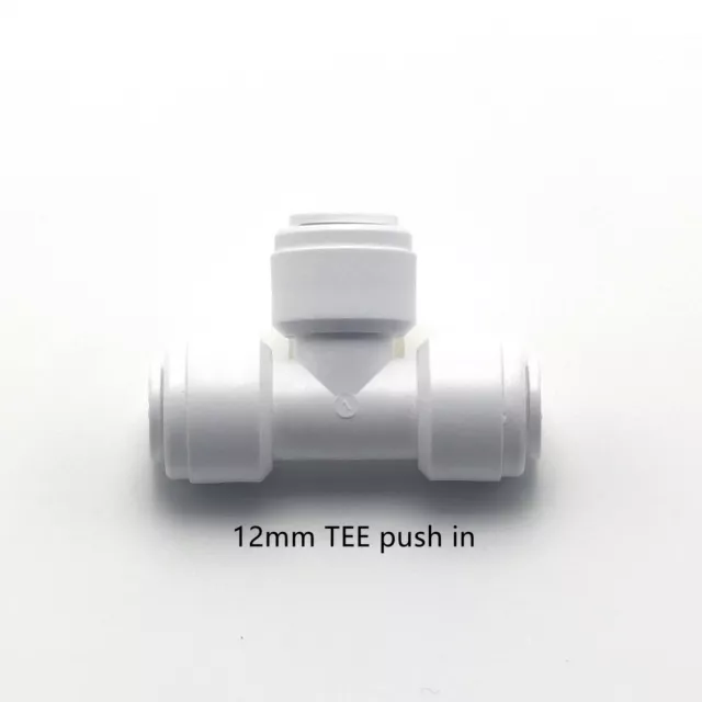 Push In Speed Fit | 12mm Tee Connector - Caravan Moterhome Plumbing Fitting